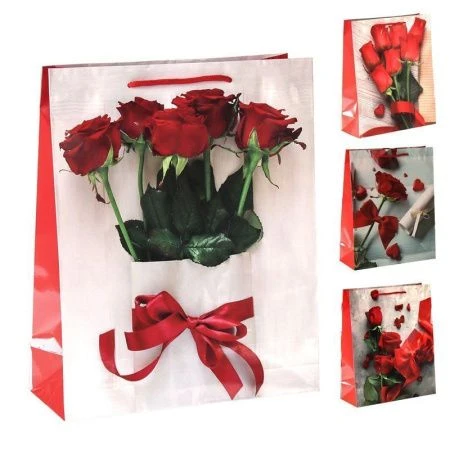 Пакет бумажный 26*32*10см микс 17011-M (12/720)