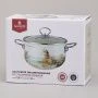Кастрюля 2,8л эмаль Lavander Cats со стекл.крышкой 20см (6)