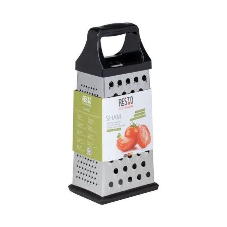 Терка 4 гранная 11*8,5*25,5см нерж.сталь/силикон SHAM (12/48)