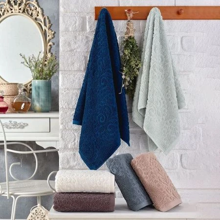 Полотенце махровое 70*140см жаккард TWO DOLPHINS REBEKA 400гр E834 (6)