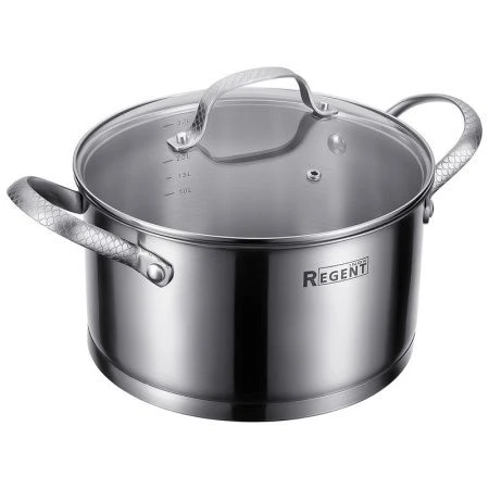 Кастрюля 3,4л h11см нерж.сталь Sirena со стекл.крышкой 20см 65-0320 (6)