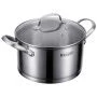 Кастрюля 3,4л h11см нерж.сталь Sirena со стекл.крышкой 20см 65-0320 (6)