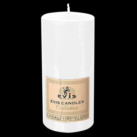 Свеча парафиновая цилиндрическая d7см h15см белая (4/6)