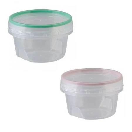 Контейнер пищевой 300мл 100*100*65мм пластик ПРЕМИУМ с завинчивающейся крышкой (30)