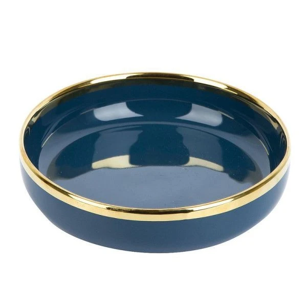 Тарелка мелкая 21,5см фарфор Royal line. Midnight Blue (24)