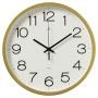 Часы настенные 30см пластик РУБИН Классика золотой (10)