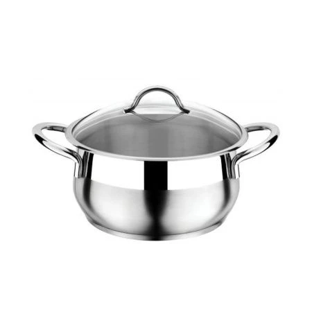 Кастрюля 8,5л нерж.сталь Everest стекл.крышка 26*16см 3ТТСКК0826030 (4)