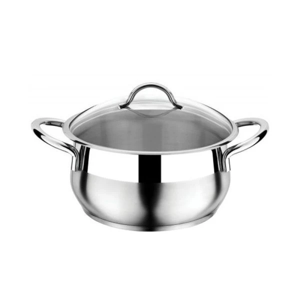 Кастрюля 8,5л нерж.сталь Everest стекл.крышка 26*16см 3ТТСКК0826030 (4)