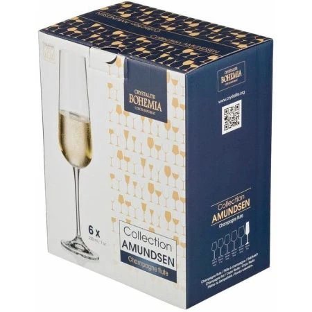 Бокалы для шампанского набор 6шт 220мл стекло АМУНДСЕН/АРДЕА 91L/1SF57/0/00000/220-661 24545 (8)