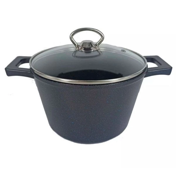 Кастрюля 5л алюминий АП КуХмистер со стекл.крышкой 24см Dariis FKU-5 (4)