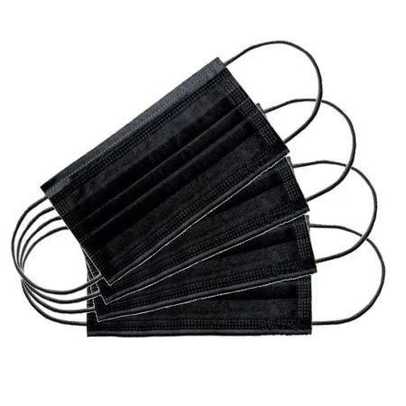 Маска техническая спандбонд набор 4шт, 60мкм, спандбонд, черная