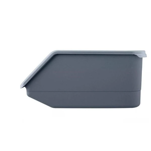 Контейнер для овощей 7,6л 323*220*148мм пластик серый (18)