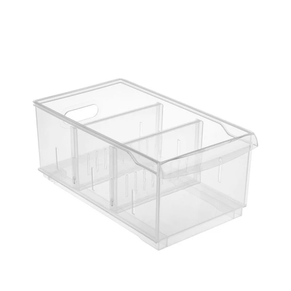 Контейнер универсальный 5,5л 16,5*30,5*12,9см пластик ROLLY прозрачный на роликах (9)