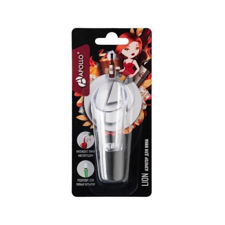 Аэратор для вина 10см пластик/силикон Lion LIO-01 (12)