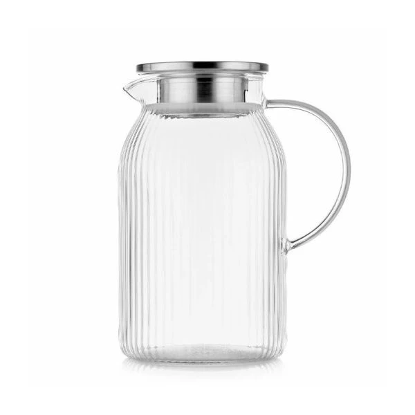 Набор питьевой 3пр (кувшин 1800мл с мет.крышкой, стаканы 2шт. 350мл) стекло (6)