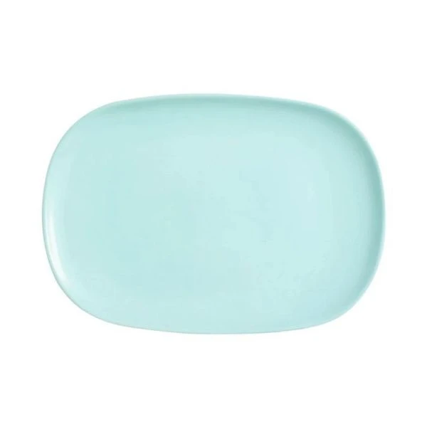 Блюдо 34см стеклокерамика ДИВАЛИ ЛАЙТ ТЮРКУАЗ овальное P9797 (12)