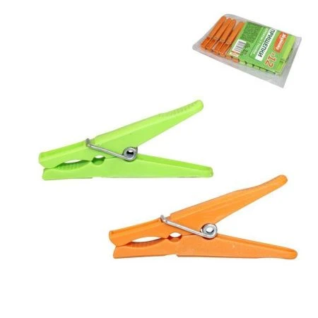 Прищепки бельевые 12шт пластик ХОЗЯЮШКА Мила (200) Прищепки бельевые 12шт пластик ХОЗЯЮШКА Мила (200)