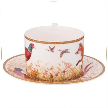 Чайный набор 2пр фарфор ОХОТА на 1 персону 300мл (36)
