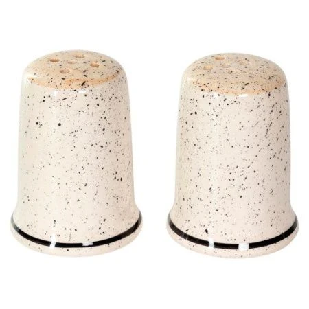 Набор для специй 2пр (солонка, перечница) керамика Аэрография КРЕМОВЫЙ БРИЗ (36)