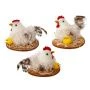 Фигурка декоративная Курица 8*8*6см, 3 вида (12/240)