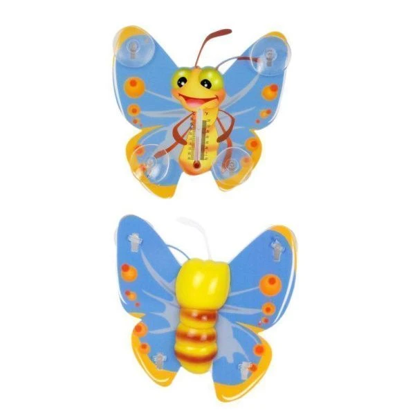 Термометр уличный оконный 16*15см пластик БАБОЧКА ТБ-308