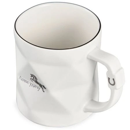 Кружка 390мл фарфор ЛОВИ УДАЧУ (36)