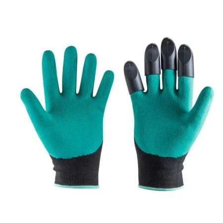 Перчатки полиэстер с латексным покрытием, 
с 4-мя пласт.когтями р-р 9 (L) GG-4 (120)