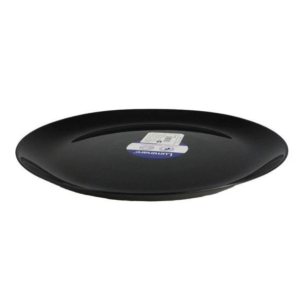 Тарелка мелкая 27см стеклокерамика ДИВАЛИ ЧЕРН обеденная Р0786 (24)