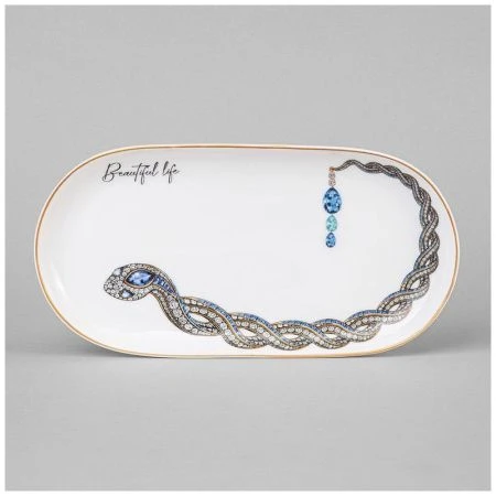 Блюдо 20,5см фарфор BEAUTIFUL LIFE овальное (60)