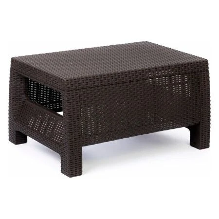 Стол 76,5*57*42см пластик РОТАНГ-ПЛЮС мокко (1)