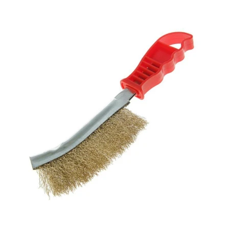 Щетка металл с ручкой однорядная LOM basic