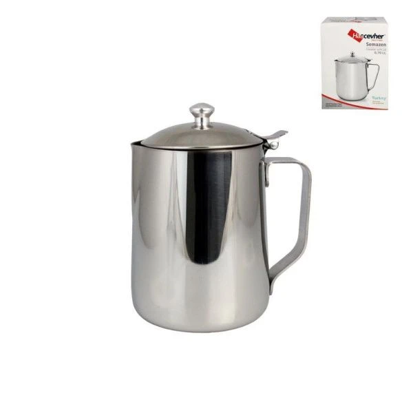 Молочник 700мл нерж.сталь с крышкой Hascevher 3SLCLK0111001 001.228 (12)