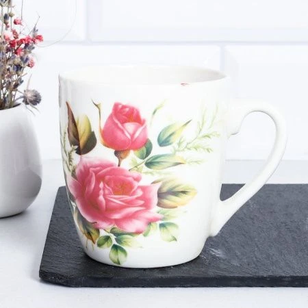 Кружка 250мл керамика ЦВЕТЫ S749 (96)