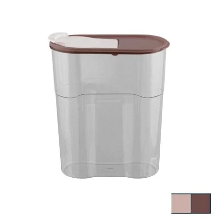 Банка для сыпучих продуктов 1,7л 172*88*195мм пластик ЛЮКС (27)