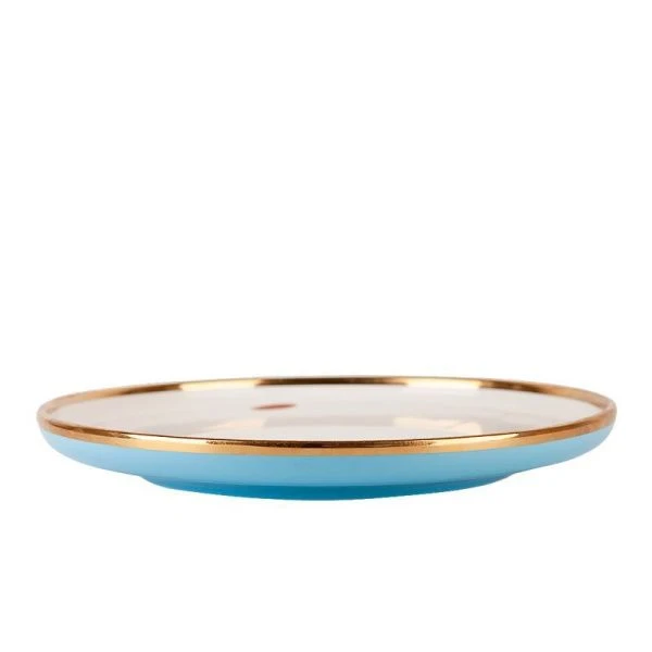 Тарелка мелкая 25,5*3см фарфор Royal line. Blue (4/24)