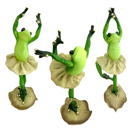 Фигурка Лягушка полистоун 19*7,5*8см 3 вида (24)
