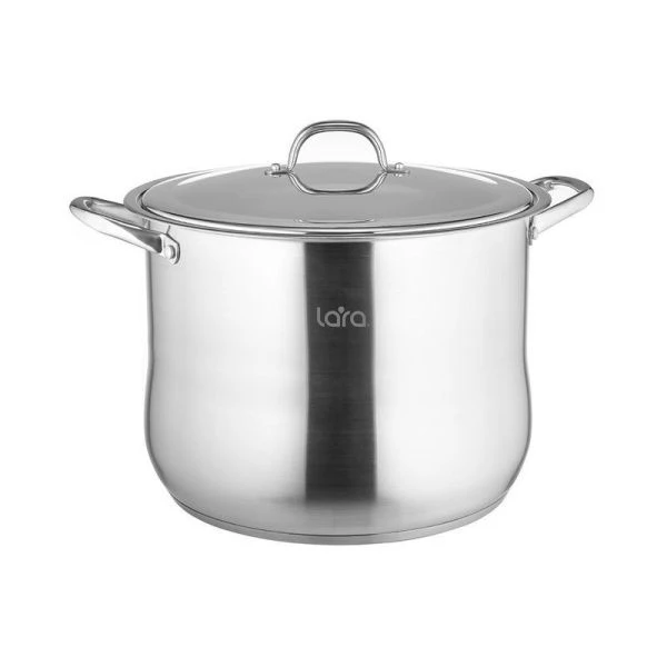 Кастрюля 21,8л нерж.сталь Big Size мет.крышка 34*25см, капс.индукц.дно LR02-47 (1)