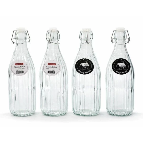 Бутылка для масла/уксуса 1000мл стекло с бугельным замком 1966-09/JC-18259 (12/24)