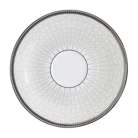 Чайный набор 40пр фарфор РИВЬЕРА на 12 персон 300мл белый с серебристым кантом AL-1006/40-E11 (2)