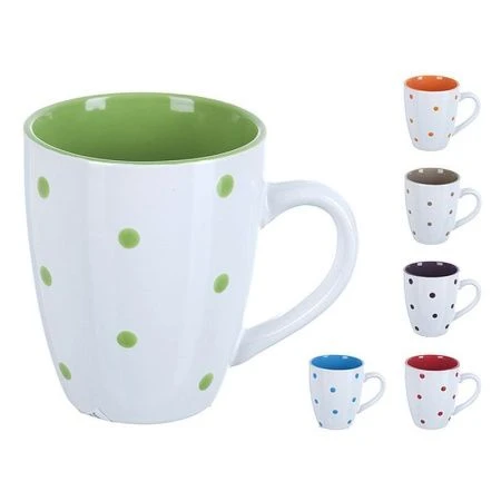 Кружка 390мл керамика ВЕСЕЛЫЙ ГОРОШЕК (6 видов) (48)