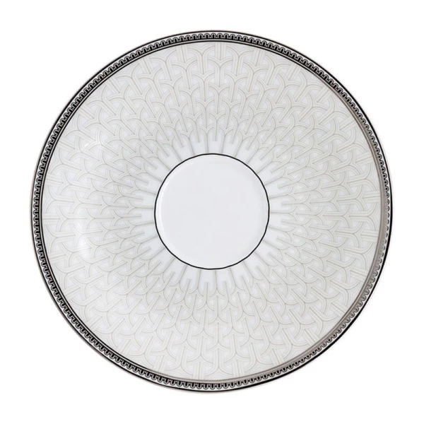 Чайный набор 40пр фарфор РИВЬЕРА на 12 персон 300мл белый с серебристым кантом AL-1006/40-E11 (2)