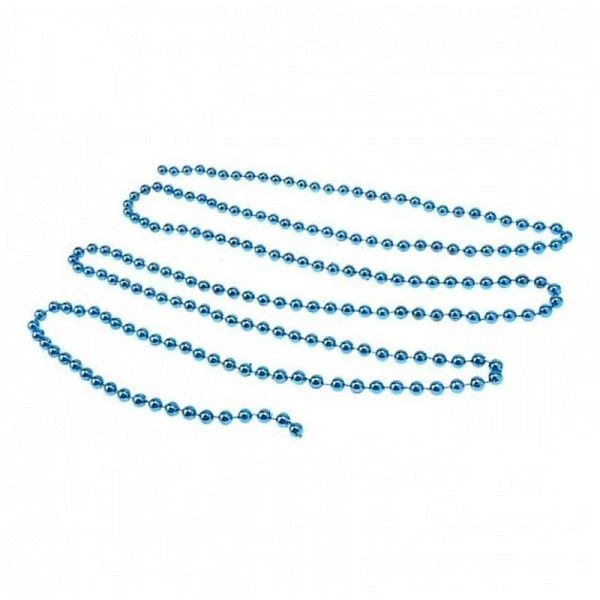 Бусы на ёлку Яркий праздник d- 1см длина 1,8м синие НУ-0055