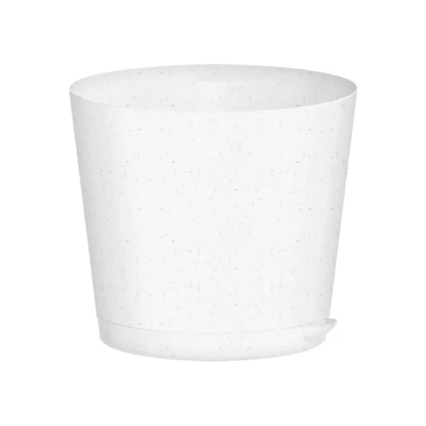 Горшок для цветов 4л 200мм пластик Oregano с прикорневым поливом мраморный (12) 221602633/01