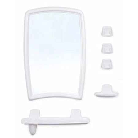 Набор для ванной комнаты пластик/стекло ВК БЕРОССИ 41 снежно-белый (5) Набор для ванной комнаты пластик/стекло ВК БЕРОССИ 41 снежно-белый (5)