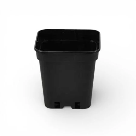 Горшок для рассады 2,3л квадратный черный 15х15х15 ЕХ (d15 h15см) (4410)