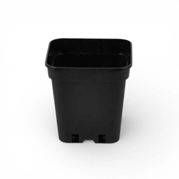 Горшок для рассады 2,3л квадратный черный 15х15х15 ЕХ (d15 h15см) (4410)