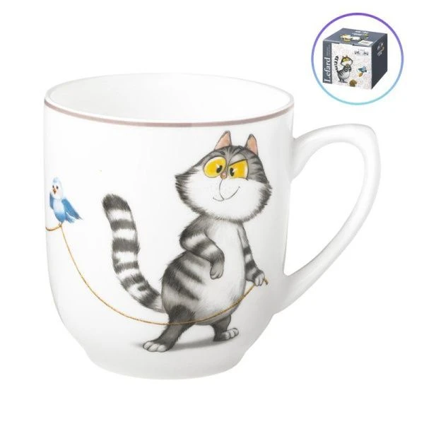 Кружка 400мл фарфор СЧАСТЬЕ ЕСТЬ (24)