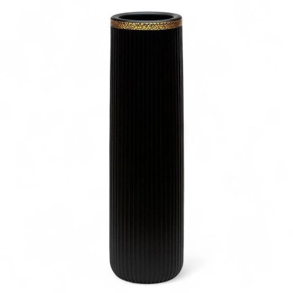 Ваза для сухоцветов 60см керамика черная JC-16003 (8)