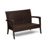 Диван 128*77*89см пластик Rattan Ola dom нагрузка до 200кг коричневый (1)