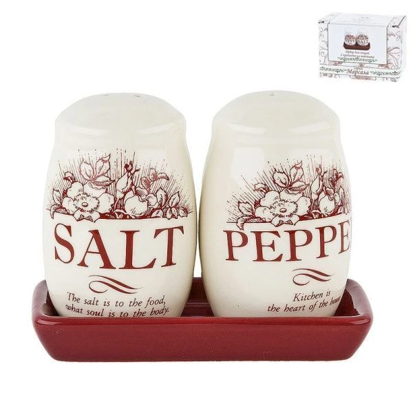 Набор для специй 2пр керамика МАРСАЛА на подставке 11*6*8,5см (72)